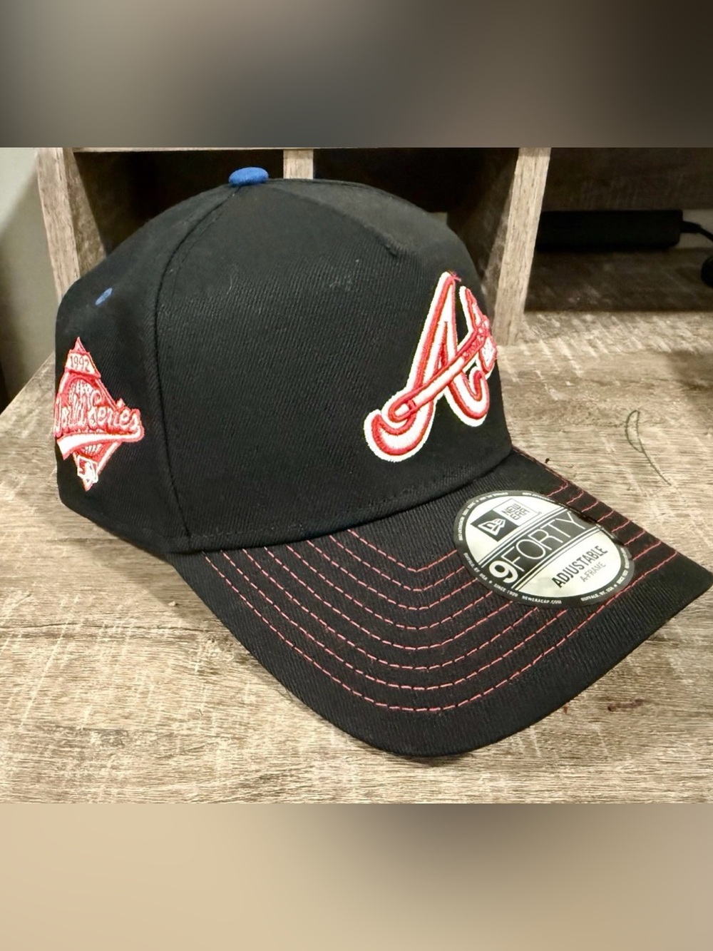 New Era 9forty A-Frame Snapback, Atlanta Braves ‘Rare Air’ Edition + WS Patch